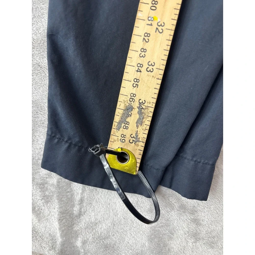 Nike Mens Black Cotton Nylon Cargo Pants Elastic Waist Swoosh Logo Small 1510